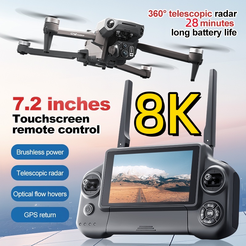Drone Battery Box - 8K 3-assige Gimbal Brushless 7,2 inch
