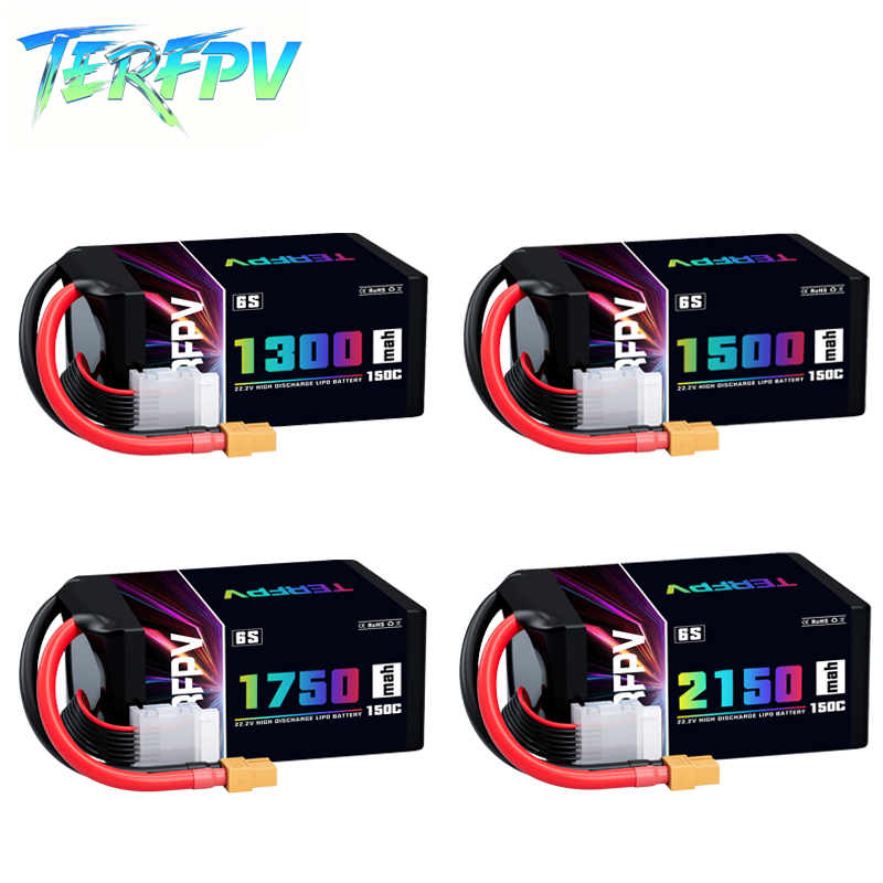 Drone Battery Lipo - TERFPV Lipo Batterij 6S 22.2V 1300/1500/1750./2150mAh