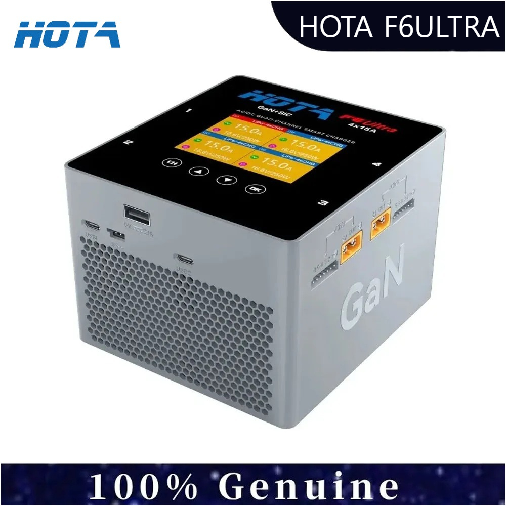 Drone Battery Smart - HOTA F6 Ultra 4-kanaals slimme oplader