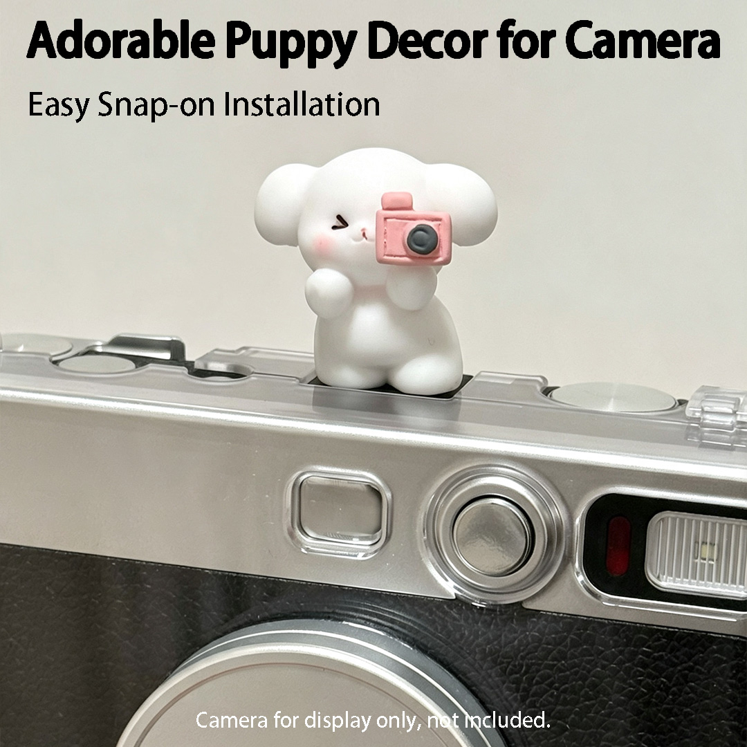 Canon Camera Eos R8 - Schattige 3D puppy camera hot shoe