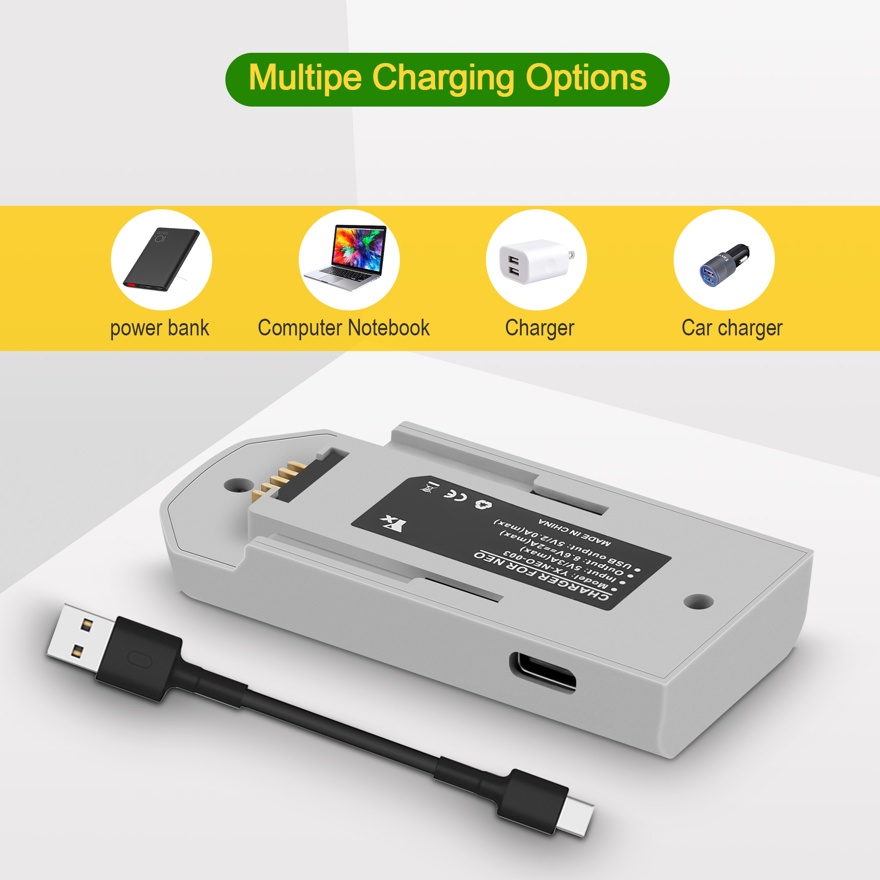 Bidirectionele USB-batterijlad - Drone Battery Bag recensie en prijs