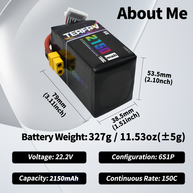 TERFPV Lipo Batterij 6S 22.2V  - Drone Battery Lipo recensie en prijs