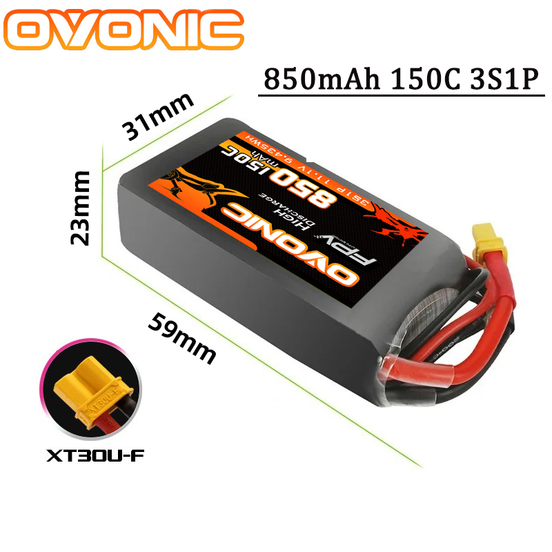 OVONIC 150C 850mAh Lipo Batter - Drone Battery 3S recensie en prijs