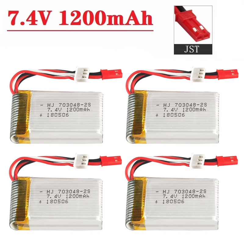 Lipo-batterij 2S 7,4V 1200mAh  - Drone Battery Connector recensie en prijs