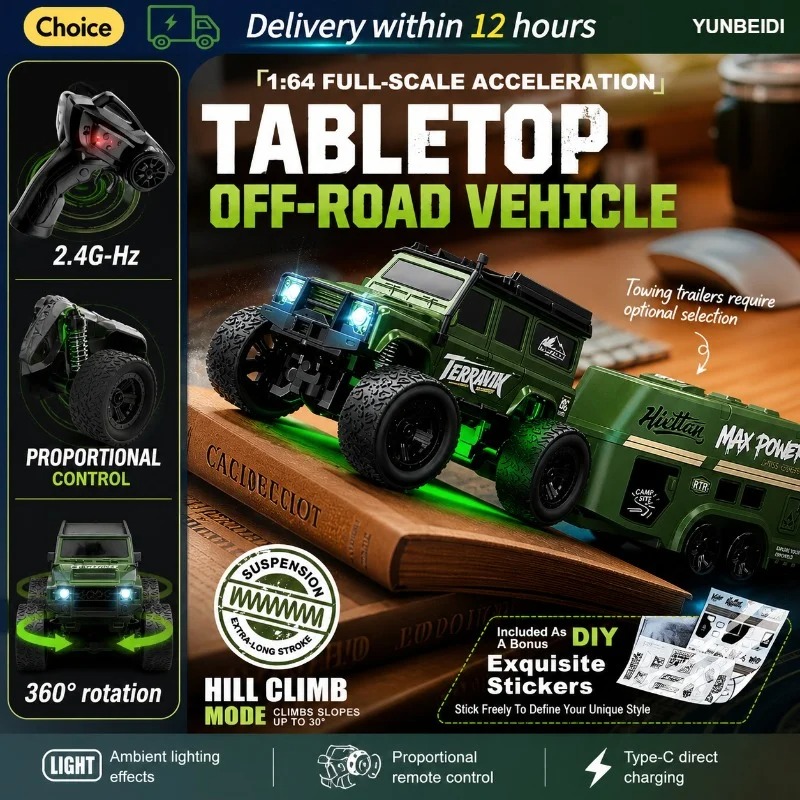 1/64 RC Raceauto Serie 4WD Aan - Drone Battery Alarm recensie en prijs