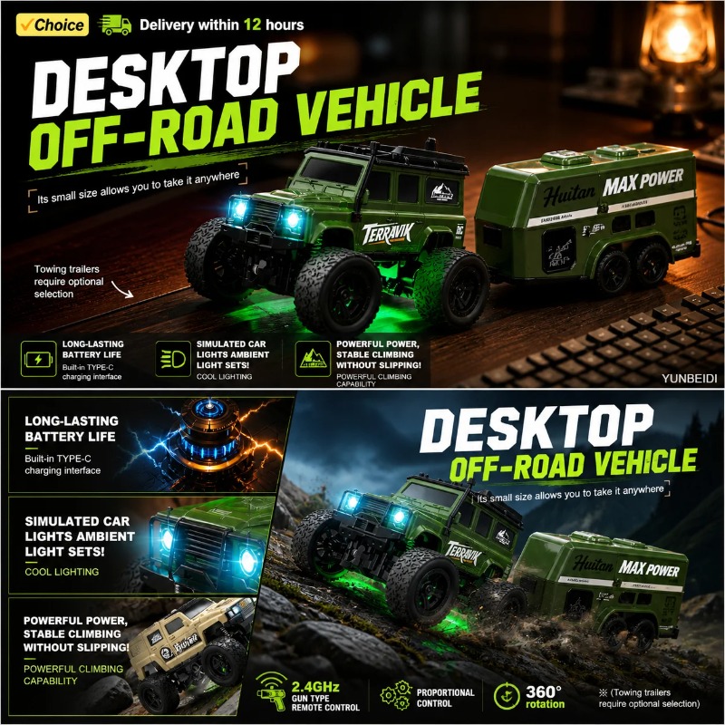 1/64 RC Raceauto Serie 4WD Aan - Drone Battery Alarm recensie en prijs